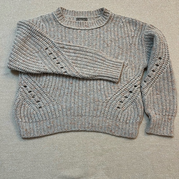 J. Crew Point Sur Oversized Cropped Chunky Ribbed Beach Sweater, size XS - Picture 2 of 4